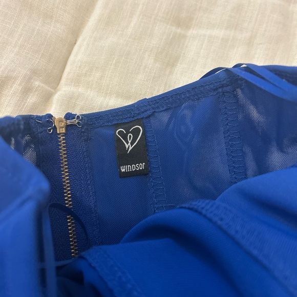 Windsor Blue Corset Top - Picture 3 of 5